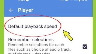 What is Default Playback Speed in MX Player