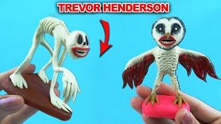 Anxious dog, Humanoid Owl | Making Monsters by Trevor Henderson with Clay