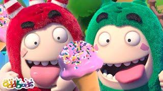 DOUBLE SCOOP Ice Cream Day! Oddbods Full Episode | Funny Cartoons for Kids