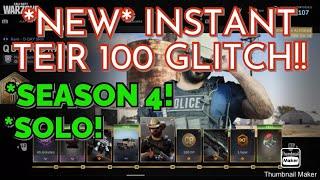 WARZONE *NEW* INSTANT TEIR 100 GLITCH!!! GAME BREAKING!! SEASON 4