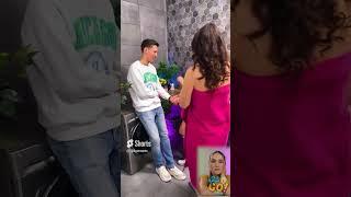 HAHA! SHE WAS SO CONFUSED  FUNNY TOWEL PRANK by 123GO! Reacts #shorts