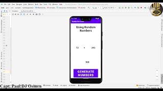 How to Add Two Random Numbers Generated in Android Studio