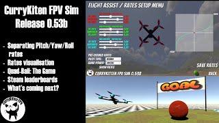 CurryKitten FPV Sim 0.53b release: Quad-Ball and individual rates