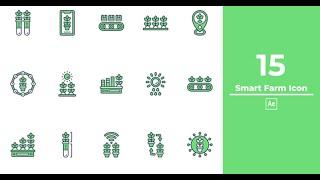 Smart Farm Icon After Effects | After Effects template - Envato elements