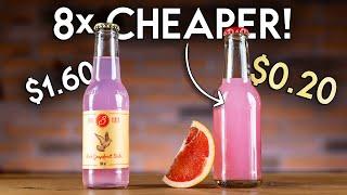 Make Better, Easy and Cheap Pink Grapefruit Soda!