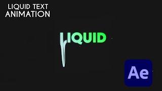 After Effects Tutorial - Liquid Text Or Logo Animation | No Plugins