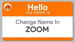 How to Change Names in a ZOOM Meeting