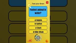 "Fastest Animal in Water? | Amazing Facts Revealed! | Brainy Bits