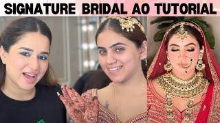 GLOSSY Bridal Signature Aarush Oswal Makeup Look || Uncut in simple steps || #makeuptutorial