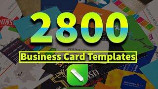 2800 Business Card Templates Download For Corel Draw CDR Templates |English| |Corel Draw Tutorial|