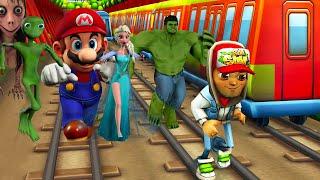 Subway Surfers BEST COMPILATION ( Hulk Super Mario Sonic Dame Tu Cosita Frozen GTA Pacman)
