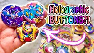 Making HOLOGRAPHIC Buttons & NEW Button packs!