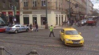 Tram line blocked in Prague