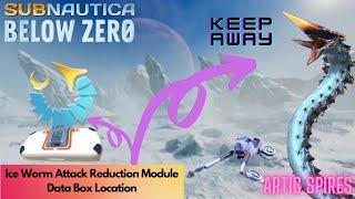 Artic Spires Snow Fox Ice Worm Attack Reduction Module Data Box Location  | Subnautica Below Zero