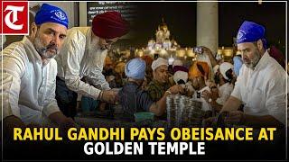 Rahul Gandhi pays obeisance, offers 'sewa' at Golden Temple in Amritsar