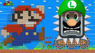 The Battle of Super Mario: Robo Mario vs Mega Thwomp Luigi Calamity