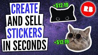 Redbubble stickers | how to make money in literally seconds 