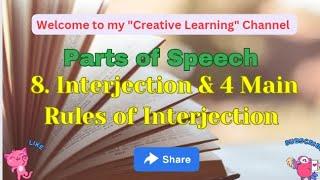 Parts of Speech | Interjection | 4 Main Rules of Interjection