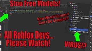 All Roblox Developers, Please Watch! || New Weird Scripts, STOP FREE MODELS! || Roblox Studio