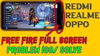 How to solve free fire half, full screen problem in | How to solve free fire small screen problem in