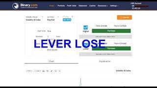 Trading Binary Option - Rise Fall Trading Volatility Index - 5 Tick - Never Loss - Binary.com