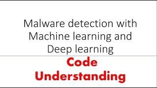 Malware detection by machine learning and deep learning | Data science project | Final year project