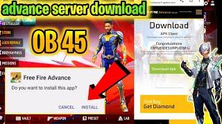 Ob45 Advance server download | how to download ff Advance server | ff advance server download link