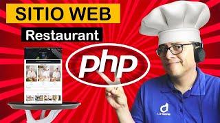 sitio web completo con php  | sitio web para restaurantes