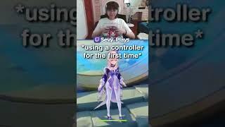 Genshin player uses controller for the first time #Shorts