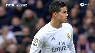 James Rodriguez vs Sporting Gijon Home (17/01/2016) by JamesR10™