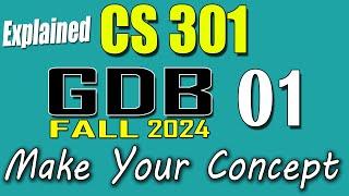 CS301 GDB 1 Solution 2024 | CS301 Fall 2024 GDB | VU Scholar