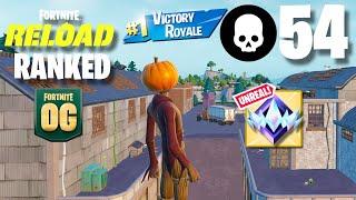 OG Fortnite Reload RANKED | High Kill Solo Zero Build Gameplay | Keyboard & Mouse