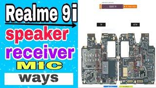 Realme 9i  speaker, mic, receiver ways / all diagram in main board #realme 9i  speaker mic jumper