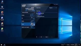 Graphics And Media Control Panel Configuration In Windows 10