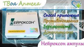 Нейроксон ампулы - показания (видео инструкция) описание, отзывы - Цитиколин