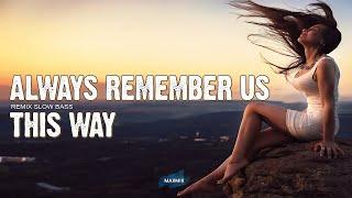 DJ SLOW BASS ALWAYS REMEMBER US THIS WAY - LADY GAGA - MAXMIX