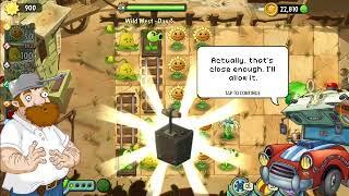 PLANTS VS ZOMBIES 2  - WILD WEST - PART 1 - DAY 1 - 2 - 3 - 4 - 5 - gameplay