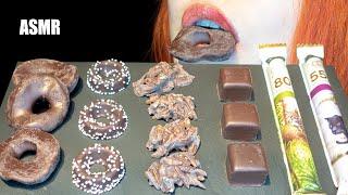 ASMR: SUGAR RINGS, APPLE RINGS, ALMOND ROCHERS, DOMINOES | Chocolate Candy  [No Talking|V]
