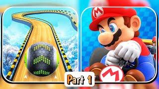 Going Balls Vs Mario Kart Tour SpeedRun Gameplay Walkthrough Part 1