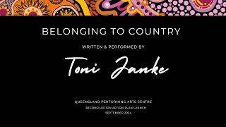 "Belonging to Country" (Live Performance) Toni Janke