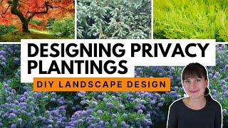 How to select privacy plants to design a natural screen 🪴 Private backyard landscape design