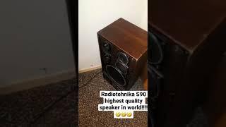 Radiotehnika S90 highest quality speaker in world!!(blowout??)