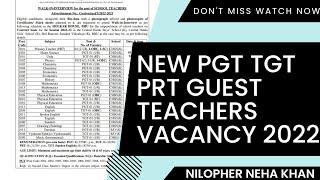 TEACHERS VACANCY 2022 || Guest Teacher recruitment 2022 || Teacher Vacancy 2022 | guest teacher 2022