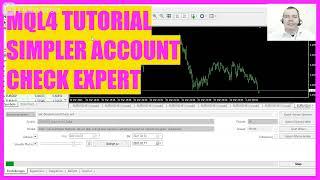 MQL4 TUTORIAL BASICS - SIMPLE ACCOUNT CHECK (translated with AI which is a bit scary)