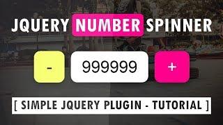 Online Tutorial for jQuery Number Spinner With Demo