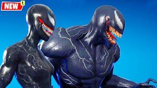 VENOM vs SHE-VENOM Fortnite doing all Built-In Emotes