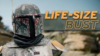 Boba Fett Life-Size Bust Star Wars The Mandalorian Statue by Sideshow