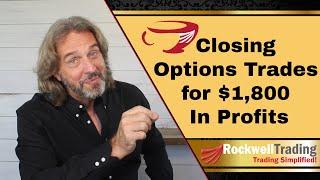 Interactive Brokers Options Trading - Closing Options Trades for $1,800 In Profits