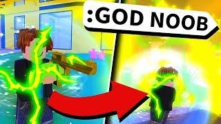 I gave a Roblox NOOB custom admin commands... and he went crazy...