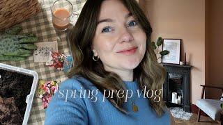 spring prep vlog: sowing seeds, spring capsule wardrobe & favourites